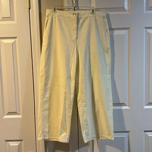 Eileen Fisher Cream Trousers